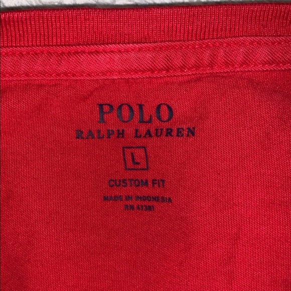 *Ralph Lauren (Polo) Men’s L T-Shirt in Red* Like New! - Picture 2 of 2